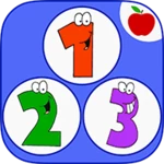 0-10 numbers baby flash cards android application logo